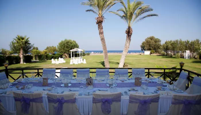 Atrium Palace beach wedding 